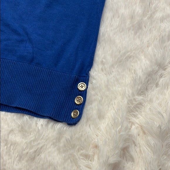 Talbots Blue Short Sleeve Sweater - Picture 4 of 7